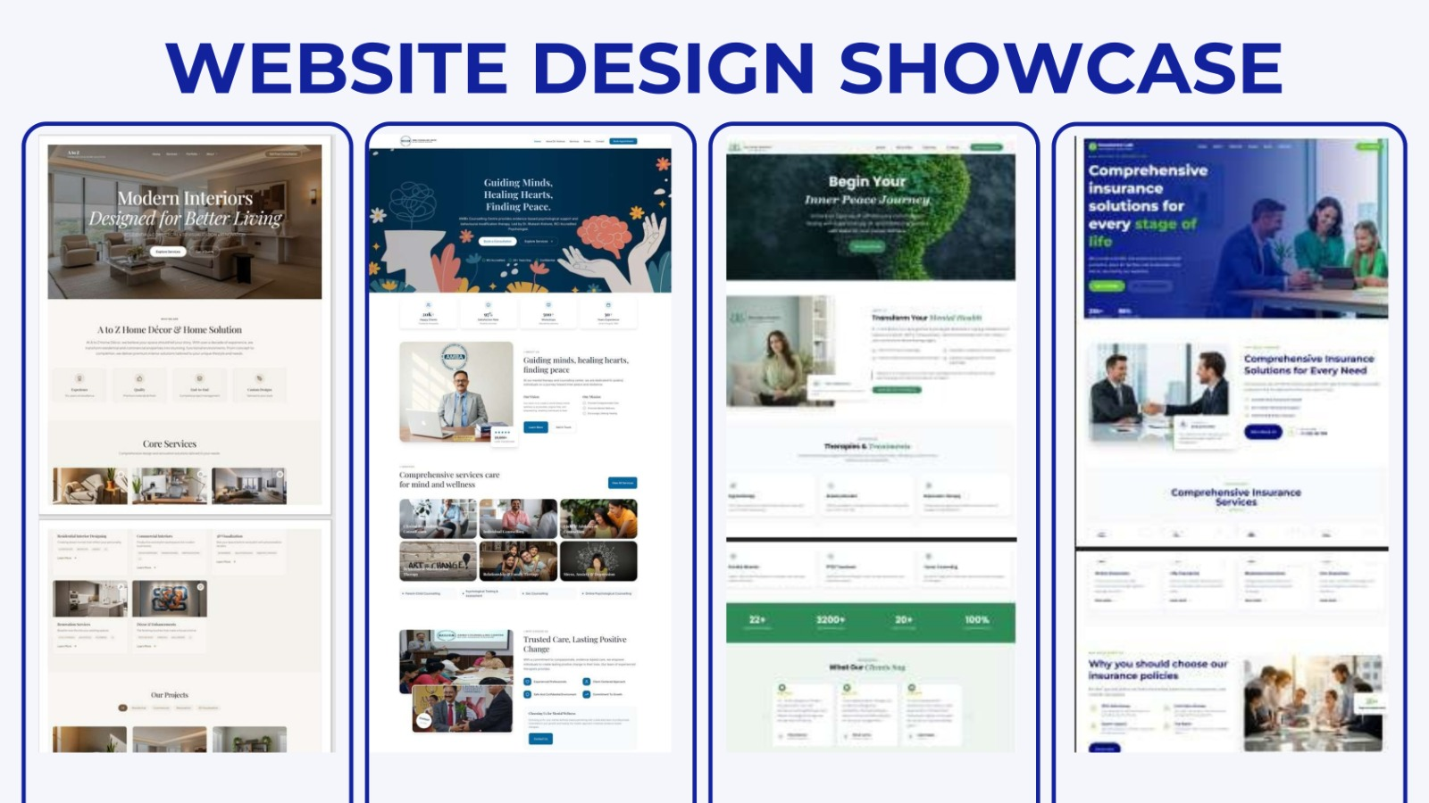 Website design showcase