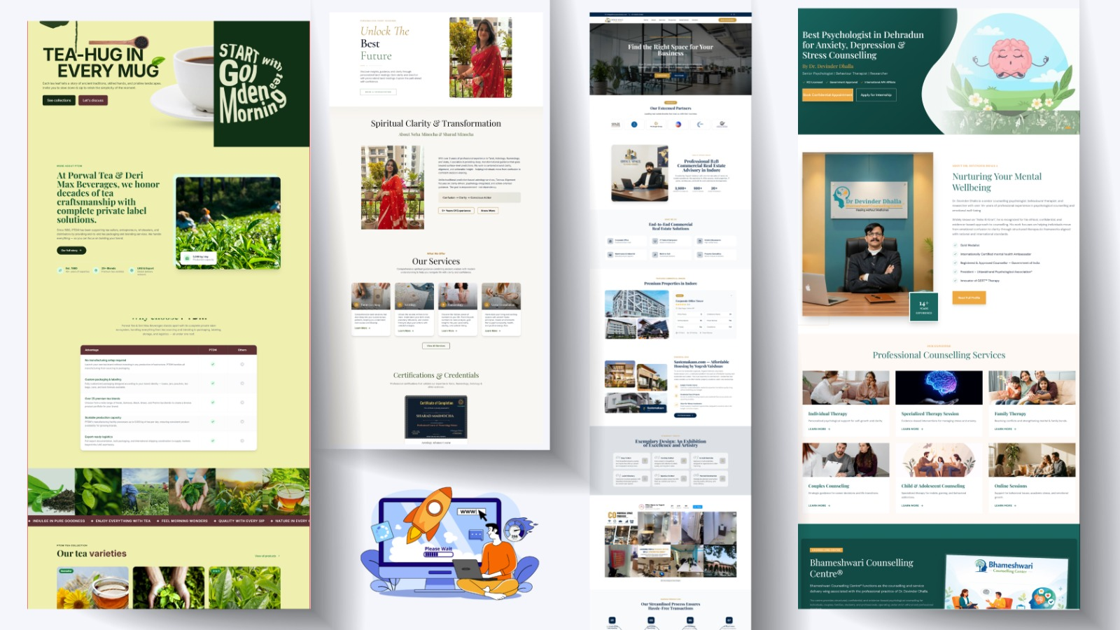 Website portfolio showcase